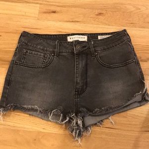 Bullhead (pacsun) high rise denim shorts.